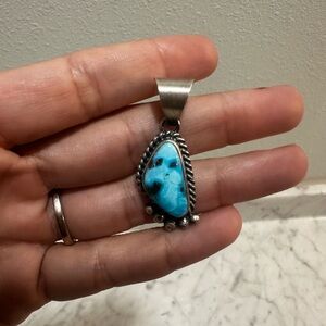 Turquoise Silver Pendant